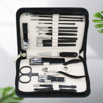 Multi Functional 18 Piece Manicure Set MOQ 100sets Origin China Use Everyone Time 7-12days Transport Air Trademark - Yichanglong Garment Accessories Limited - China