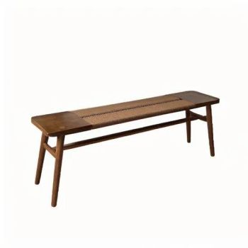 Modern Solid Wood Quality Guaranteed Hotel Furniture New Rope Weaving Wooden Restaurant Benches Seat Chair for Patio Lobby - Foshan Artsun Furniture Co., Ltd. - China