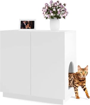 Tall Cat Litter Box Enclosure for Litter Boxes-Wooden Storage Sideboard Cabinet - Qingdao Defeirun Zeyuan Trade and Industry Co., Ltd - China