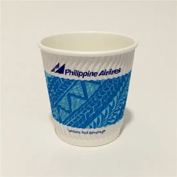 PE Coating 8oz Ripple Double Wall Paper Cup Lid With Lid Model NO. PCS-02 Style Ripple Wall HS Code 4823699000 Origin Anhui, China - Lt Packaging Co., Ltd. - China