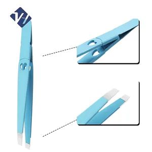 Manicure Volume Eyebrow Set Stainless Steel Series Acrylic Stand Pointed Beauty Tweezers - Yangjiang Weihao Hardware Products Co., Ltd. - China