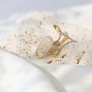 New Arrival 3D Metal Crystal Diamond Nail Tip Rings Nail Art Jewelry - HENAN GRACE JEWELRY CO., LTD. - China