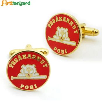 Wholesale New Design Metal Cuff Links Tie Clip Concise Style Cuff Links - Zhongshan Artigifts Premium Metal & Plastic Co., Ltd. - China