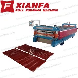 Roofing Sheet Making Machine Metal Ibr Roof Tile Making Machine Roof and Wall Panels Roll Forming Machines - Botou Xianfa Roll Forming Machine Factory - China