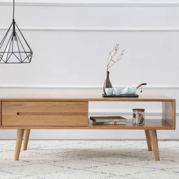 Coffee Tables with Storage Shelf and 1 Drawer Nesting Coffee End Tables - Qingdao Lidu Furniture Co., Ltd. - China