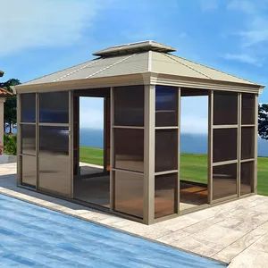 Premium Aluminum Frame Outdoor Luxury Gazebo for Villas - Xiamen ALV Aluminum Co., Ltd. - China