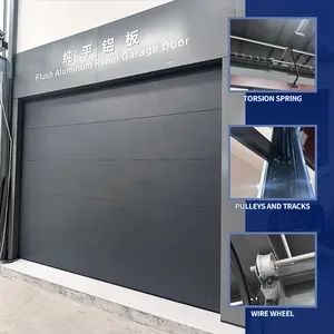 Luxury Windproof Smart Electric Garage Door Custom Metal Double Blinds Garage Door - Liangjia Doors And Windows (Foshan) Co., Ltd. - China