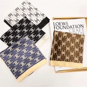 Customized Brand Logo Silk Satin Head Scarves Hair Bandana Edge Wraps Designer Silk Satin Hijab Scarf for Women - Fujian Junqing Trade Co., Ltd. - China