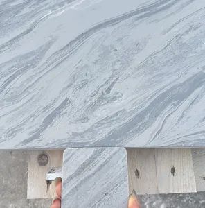 Building Materials Eshine Terra Grey Imitate Terrazzo Marble China Hanex Solid Surface Price Corian Solid Surface Artificial Stone Artificial Marble Slabs - Shenzhen Eshine Technology Co., Ltd - China