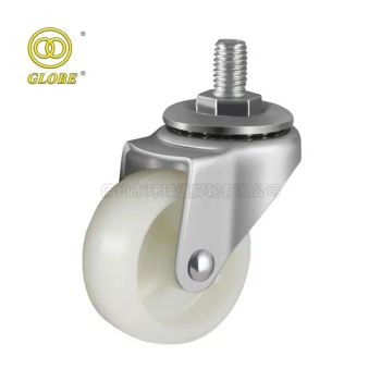 2.5 Inch Threaded Stem Nylon Furniture Caster Mini Castor Wheels - Foshan Globe Caster Co., Ltd - China
