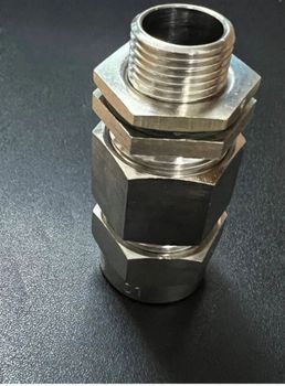 10 mm Stainless Steel Double Compression Cable Gland, IP33 Strain Relief Provides Effective Strain Relief On Cable Environmental Protection Protects Against Dust, Water, And Mechanical Damage - Expert Solution - India