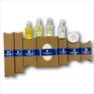 Eco-Friendly Hotel Toiletry Kit Floral Paper Box 1Y MOQ5000 20-35D - Yangzhou Top Daily Chemical Co., Ltd. - China
