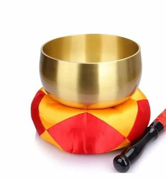 Plain Unique Brass Tibetan Singing Bowls, 300, Round Weight 300 Shape round Color brass Design Unique Pattern plain Usage/Application - Quality Enterprises - India