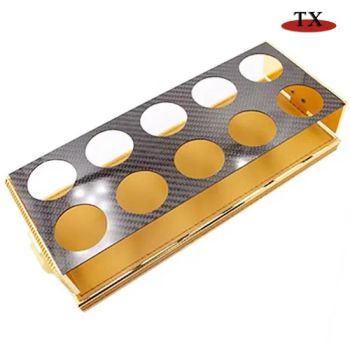 Premium Carbon Fiber Leather Bottle Holder Wine Rack for Bar - Zhongshan Tianxin Craft Gift Products Co., Ltd. - China