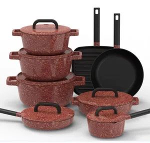 High Quality Upscale Die Casting Aluminum Induction Base Nonstick Cookware Sets - Ningbo Maxtor Houseware Manufacturing Co., Ltd - China