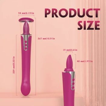 9 Frequency Slap Vibrator Sucking Telescopic Rod Adult Female Silicone AV Stick Masturbator Sex Toys for Women Sex S Hop - Shenzhen Guangyufeng Rubber Co., Ltd. - China