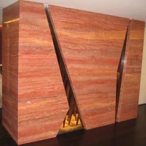 High Polished Red Travertine Tiles for Floor and Wall Decoration Beautiful Travertine Stone Big Slab Red Travertine - Xiamen Richstone Building Materials Co.,Ltd. - China