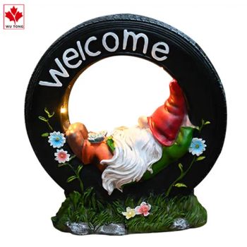 Balcony Spirit Solar Night Light Garden Landscape Light Resin Crafts - Quanzhou Wutongcrafts Co., Ltd. - China