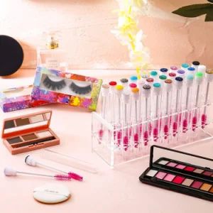 Mascara Eyelash Spoolies Brushes Lash Tube Lash Applicator Disposable Mascara Wand with Holder - NINGBO AOVEA IMPORT & EXPORT CO., LTD. - China