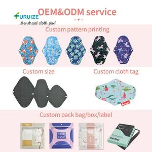 100% Natural Furuize Period Pads Bamboo Cloth Pads Hot Sell Reusable Menstrual Cloth Pads Like Menstrual Cup Usage - Shaanxi Xinrui International Trade Co., Ltd. - China