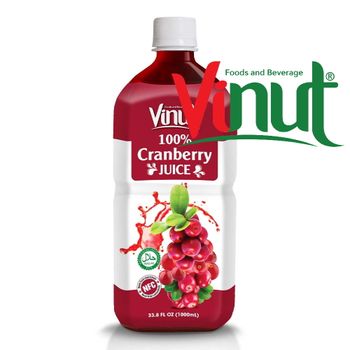33.8 fl oz Vinut 100% NFC Halal Cranberry Juice drink Manufacturer Director - NAM VIET FOODS AND BEVERAGE JSC - Vietnam