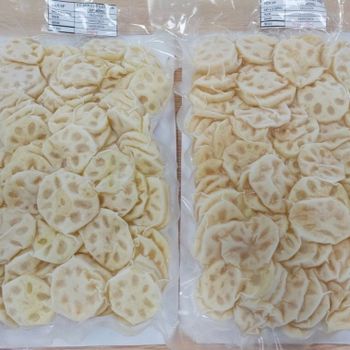 Frozen lotus root slice cut frozen vegetables food, carton packing on customized OEM/ODM Vietnam - DAI VIET LOTUS FOODS JOINT STOCK COMPANY - Vietnam