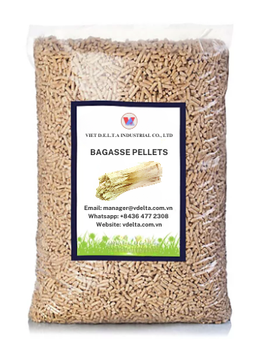 Bagasse Pellets Length 1-5 Cm Diameter 8 Mm Origin Vietnam Impurities 5% Max Ash Content 2% Max Color Natural Color Temperature 15% - Viet D.E.L.T.A Industrial Co, Ltd. - Vietnam