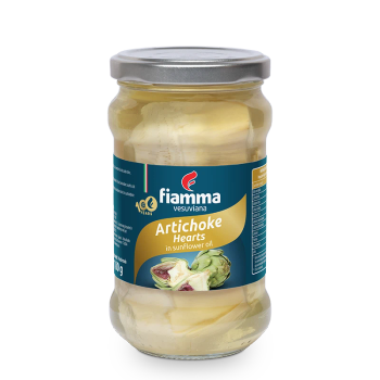 Artichoke Hearts in Sunflower Oil - Fiamma Vesuviana - Italy