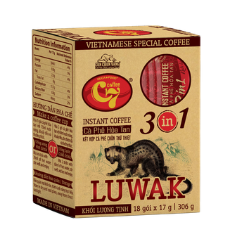 Luwak 3in1 Instant Coffee - Golden Weasel C7 Coffee - Delicious Taste - HUCAFOOD PRODUCTION – TRADING Co., Ltd. - Vietnam