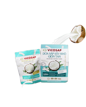 Freeze-Dried Macapuno Coconut Organic From Vietnam Wholesale Vicosap High Quality Dried Fruit Natural Chips Fresh Coconut Flesh - CAU KE MACAPUNO PROCESSING CO.,LTD - Vietnam