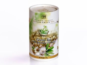 GREEN TEA WITH JASMINE TEA COMPOSITE CAN 100g Weight (kg) - Ceylon taste mart  - Sri Lanka