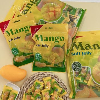 Fruit Juice Mango Soft Jelly Candy Real Fruit Juice Mango Candy Juicy Mango Gummies Tropical Fruit  - Shishi Desun Technology Co Ltd - China