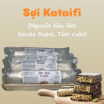 Fillo A+ ( Kataifi ) Shelf Life 24 Packaging 4kg Origin Middle East Form Fine Noodle Strands Texture Crispy And Tender Color Trắng, xanh, vàng & cam, White, Yellow, Orange, Green - Thực Phẩm Đại Phát - Vietnam