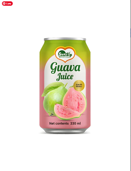 OEM / SUNSIP GUAVA JUICE – 330ml short can Brand Name OEM/ODM Shelf Life 24 MONTH Packaging CAN - SUNSIP BEVERAGES VIET NAM COMPANY LIMITED - Vietnam
