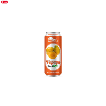 SUNSIP FRUIT JUICE with Papaya – 500ml can Brand Name OEM/ODM Shelf Life 24 MONTH Packaging CAN - SUNSIP BEVERAGES VIET NAM COMPANY LIMITED - Vietnam