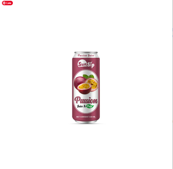 SUNSIP FRUIT JUICE with Passion – 500ml can Brand Name OEM/ODM Shelf Life 24 MONTH Packaging CAN - SUNSIP BEVERAGES VIET NAM COMPANY LIMITED - Vietnam