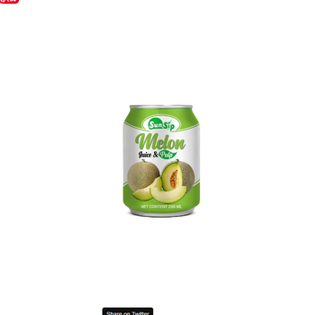SUNSIP FRUIT JUICE with Melon – 250ml stubby can Brand Name OEM/ODM Shelf Life 24 MONTH Packaging CAN - SUNSIP BEVERAGES VIET NAM COMPANY LIMITED - Vietnam