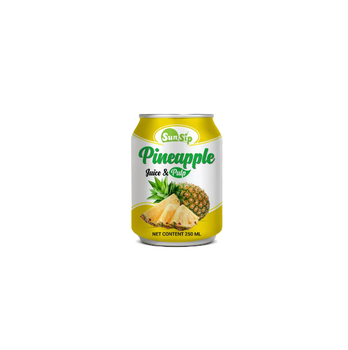 SUNSIP FRUIT JUICE with Pineapple – 250ml Stubby can - SUNSIP BEVERAGES VIET NAM COMPANY LIMITED - Vietnam