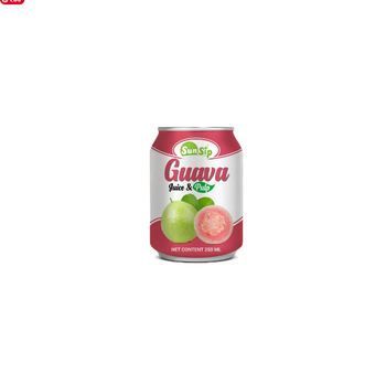 SUNSIP FRUIT JUICE with Guava – 250ml Stubby Can Brand Name OEM/ODM Shelf Life 24 MONTH Packaging CAN - SUNSIP BEVERAGES VIET NAM COMPANY LIMITED - Vietnam