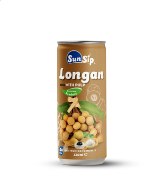 SUNSIP FRUIT JUICE with Longan – 250ml slim can from SUNSIP BEVERAGES VIET NAM COMPANY LIMITED SUNSIP FRUIT JUICE with Longan – 250ml slim can - SUNSIP BEVERAGES VIET NAM COMPANY LIMITED - Vietnam