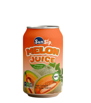 SUNSIP FRUIT JUICE with Melon – 330ml short can Brand Name OEM/ODM Shelf Life 24 MONTH Packaging CAN - SUNSIP BEVERAGES VIET NAM COMPANY LIMITED - Vietnam