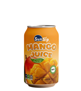 SUNSIP FRUIT JUICE with Mango – 330ml short can Brand Name OEM/ODM Shelf Life 24 MONTH Packaging CAN - SUNSIP BEVERAGES VIET NAM COMPANY LIMITED - Vietnam