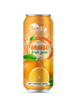 SUNSIP FRUIT JUICE with Orange – 500ml alu can - SUNSIP BEVERAGES VIET NAM COMPANY LIMITED - Vietnam
