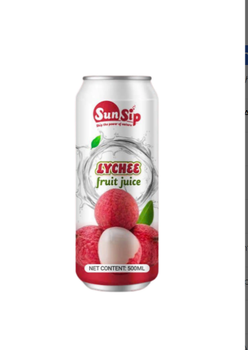 SUNSIP FRUIT JUICE with Lychee – 500ml alu can Brand Name OEM/ODM Shelf Life 24 MONTH Packaging CAN - SUNSIP BEVERAGES VIET NAM COMPANY LIMITED - Vietnam