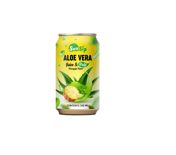 Best Aloe vera With Pulp drink Pineapple Flavor 330ml can Flavor Aloe Vera Net Weight Other Texture With Pulp Delivery Form Can - SUNSIP BEVERAGES VIET NAM COMPANY LIMITED - Vietnam
