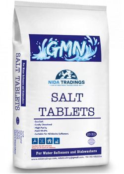 Water Softener salt tablets Grit Fine Size 2–6 Mm Delivery Form Bag Form Other, Tablet Purity High-purity Material Sodium Chloride - Nida Trading - Pakistan