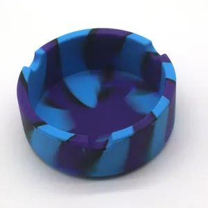Durable Use Portable Round Square Heat Resistant Cigar Silicone Smoking Accessories Ashtray - Anhui Good Growing Technology Co., Ltd. - China