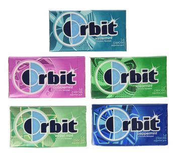 ORBIT Bubblemint Sugarfree Chewing Gum, 14 Piece Single Pack  -  CALIPSO POLSKA SP Z OO  - Poland