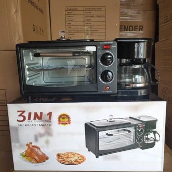 Household Automatic Electric Host Bread Machine Multi-Function Toaster 3-in-1 Breakfast Makers - Langfang Chaoding International Trade Co., Ltd. - China