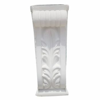 White Grc Bracket Color White Finish Painted Height 2.5 Feet Weather Resistance High Surface Finish Anti Slip Glass Fiber White - Renova G R C Elevation - India